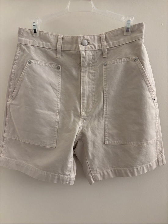 Madewell Pants - Madewell 100% Cotton Cream High-Rise Shorts